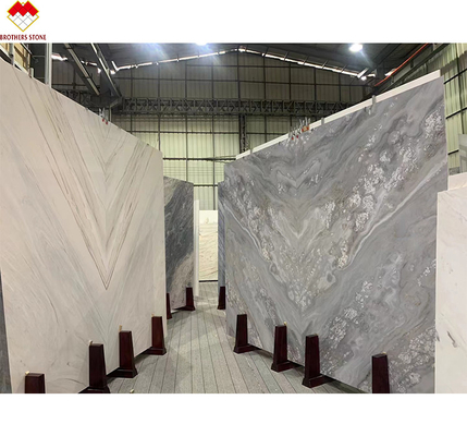 Grande pedra de forma de laje Palissandro azul de mármore para parede de apartamento e revestimento do chão