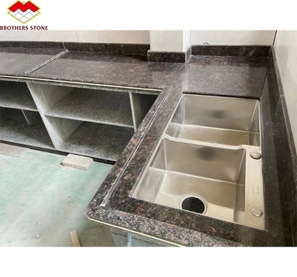 Park Modern British Brown Granite Stone Polished Surface para Design de Cozinha