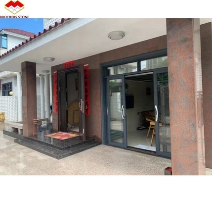 Granito vermelho polido de alta qualidade pedra do Himalaia azul granito grande laje para escadas interiores decoração e produtos de cozinha