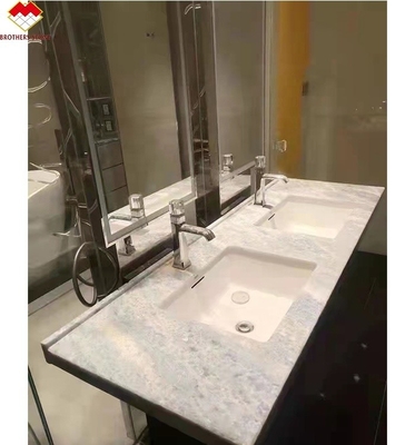Tamanho personalizado Bancos de Quartz Azul retroiluminados Brasil Pedra de Mármore de Cristal Azul em Bom