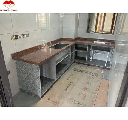 Granito vermelho polido de alta qualidade pedra do Himalaia azul granito grande laje para escadas interiores decoração e produtos de cozinha