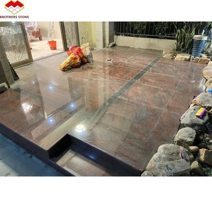 Pedra de granito azul do Himalaia cortada à medida para escadas interiores de luxo e produtos de cozinha