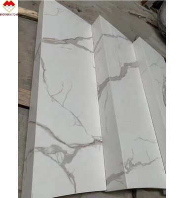 Branco Negro Cinza Ouro Personalizado Polido Calacatta Marmore Olhar Porcelana Pisos de azulejos