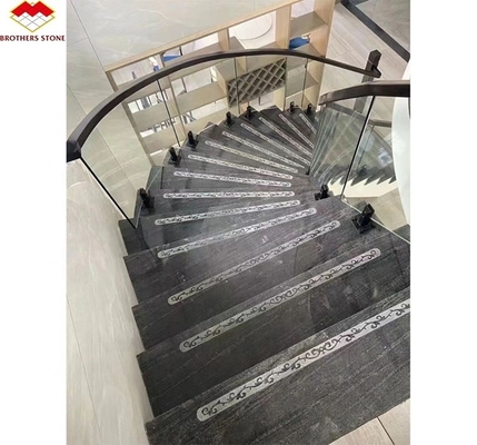 Telhas de granito azul Vizag polidas em estilo moderno para balcão e piso de cozinha