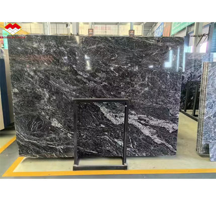 Custom Moderno Polished Wave Grey Marble Board para Hotel Painel de parede estilo de design de piso