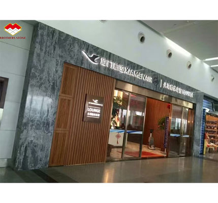 Custom Moderno Polished Wave Grey Marble Board para Hotel Painel de parede estilo de design de piso