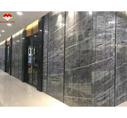 Custom Moderno Polished Wave Grey Marble Board para Hotel Painel de parede estilo de design de piso