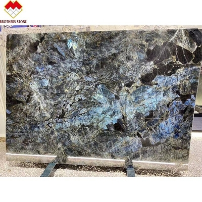 Big Slab Luxury Emerald Blue Onyx Marble do Brasil para mesa transparente
