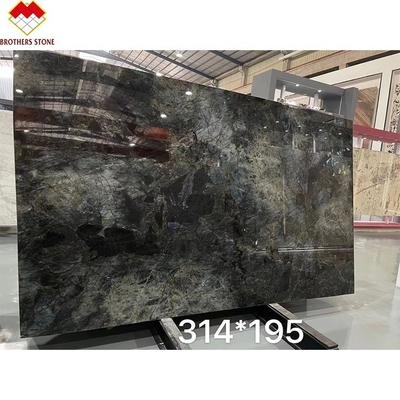Big Slab Luxury Emerald Blue Onyx Marble do Brasil para mesa transparente