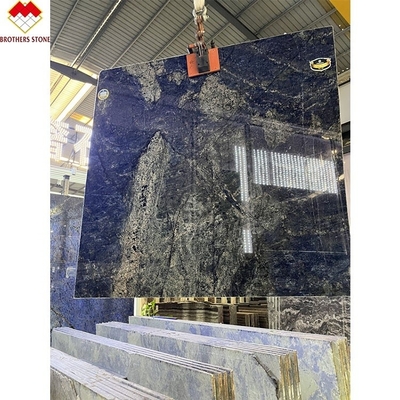 Design moderno Luxo Elegante Brasil Sonho safira Pedra azul retroiluminada Labradorite Granito azul