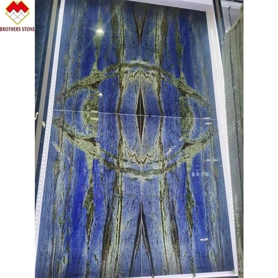 Design moderno Luxo Elegante Brasil Sonho safira Pedra azul retroiluminada Labradorite Granito azul