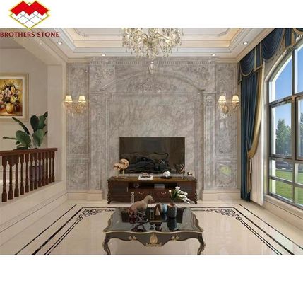 2700kg/m3 Densidade de granito Modernas lajes de granito branco indiano para projetos de design gráfico