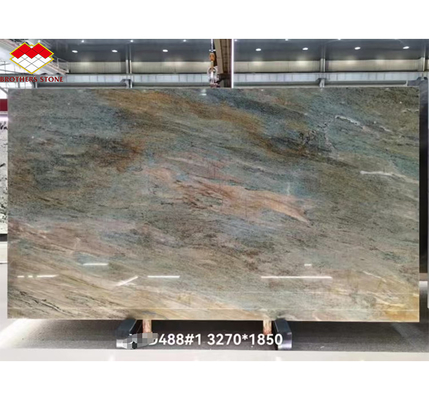 Amazon Blue Luxury Stone com superfície polida Modern Home Countertops and Wall Decor