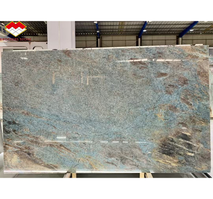 Amazon Blue Luxury Stone com superfície polida Modern Home Countertops and Wall Decor