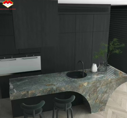 Amazon Blue Luxury Stone com superfície polida Modern Home Countertops and Wall Decor