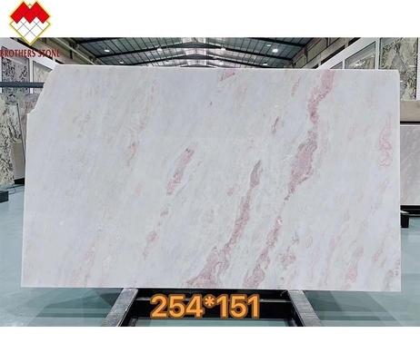Fantasia Moderna Rosa Rosa Quartzita Slab Villa Marmoreiro Tipo Dolomita Polido Grande Slab