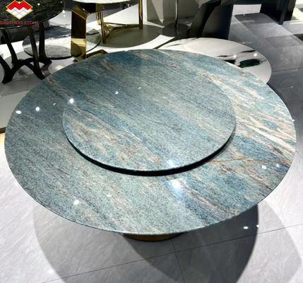 Amazon Blue Luxury Stone Polished Slab para Villa e Hotel Inspiração de Design Interior
