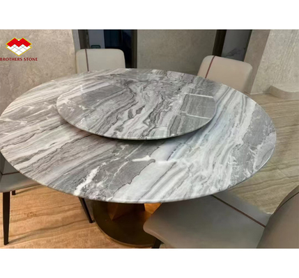 Painéis de parede de mármore cinza sérvio polido para decoração de interiores de alta qualidade