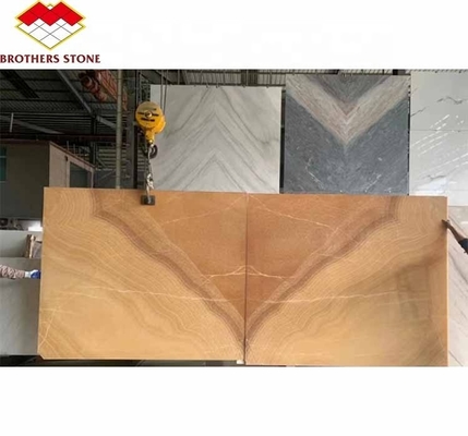 Revestimento de superfície Design polido retroiluminado Pedra de jade laranja para bacia e mesa de jantar