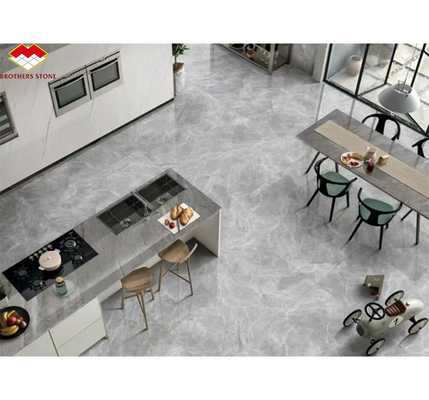 ODM OEM Polished Moonlight Gray Marble Stone Flooring Stairs para Hotel em Yunfu