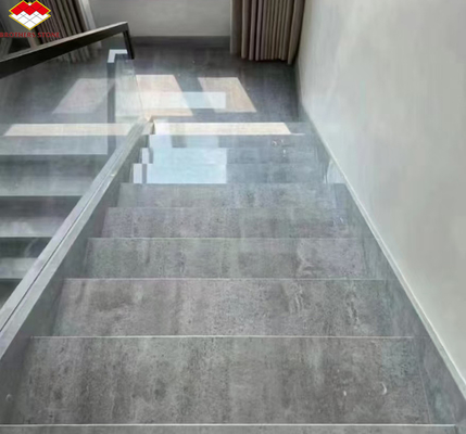 ODM OEM Polished Moonlight Gray Marble Stone Flooring Stairs para Hotel em Yunfu