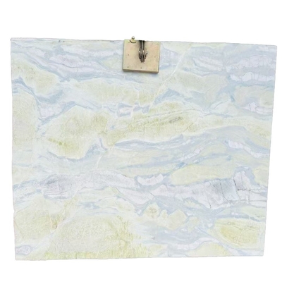 Moderno de mármore de ônix azul com veias verdes para bancada de mesa de vaidade Design de piso de parede Solução de design gráfico Incluído