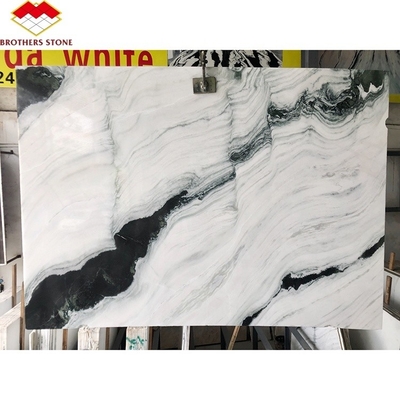 Chapa de mármore branco Panda polido Moderno e popular para a mesa da escada
