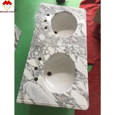Estatuário Venato Mármore Itália Mármore Branco Arabescato Mármore Pedra para Vanity Top