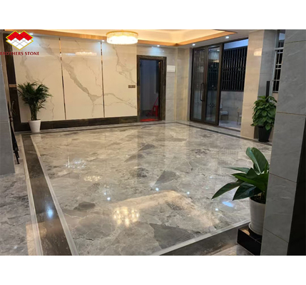 Yinsha Itália cinza de mármore de pedra grande laje para pisos de hotel e escadas interiores