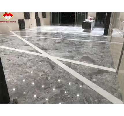 Yinsha Itália cinza de mármore de pedra grande laje para pisos de hotel e escadas interiores