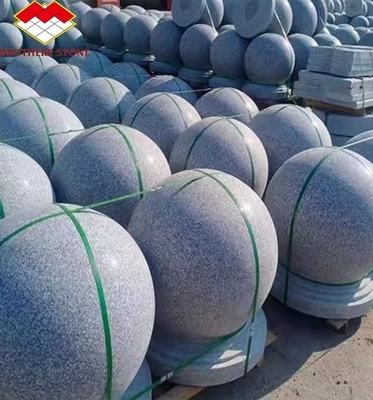 Moderno de luxo granito telha de chão para superfície polida Barricada exterior de estacionamento de bolas