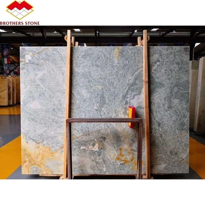 15-18 mm espessura azulejos de mármore de ágata e laje de safira dourada para decoração de interiores