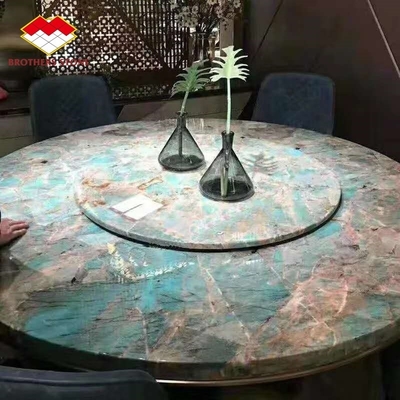 Piso de azulejos e mármore Amazônico Brasileiro Quartzite Verde Chapa de pedra para Villa Island