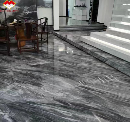 Design de interiores de hotel Calcite Marble Step Pavimento e escadas com luz em Florença Cinza