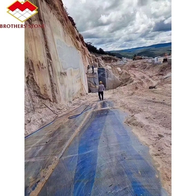 Imperial Azul Macaubas Mármore Azul Polido para Piso Azul Luminoso Forma de Pedra Larga