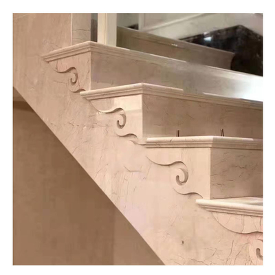 Decoração para o lar Pedra natural Beige Lâmina Granito Mármore com acabamento polido ODM OEM