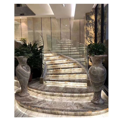 Decoração para o lar Pedra natural Beige Lâmina Granito Mármore com acabamento polido ODM OEM