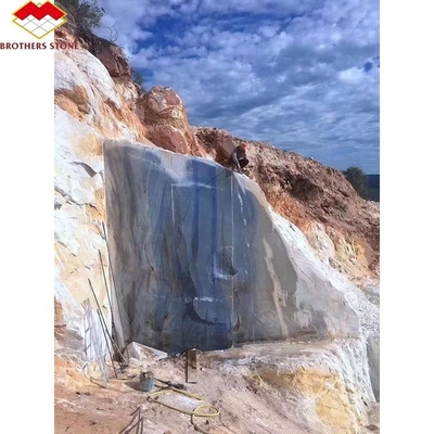 Imperial Azul Macaubas Mármore Azul Polido para Piso Azul Luminoso Forma de Pedra Larga