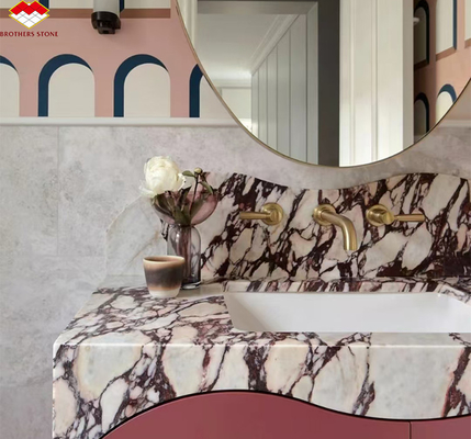 Modern Calacatta Viola Marble Vanity Sink para Big Slab Countertops de cozinha e pia