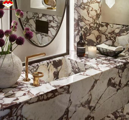 Modern Calacatta Viola Marble Vanity Sink para Big Slab Countertops de cozinha e pia