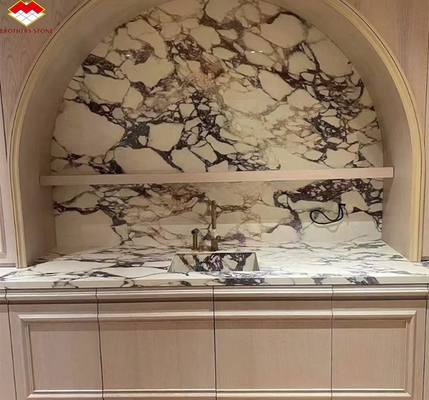 Modern Calacatta Viola Marble Vanity Sink para Big Slab Countertops de cozinha e pia