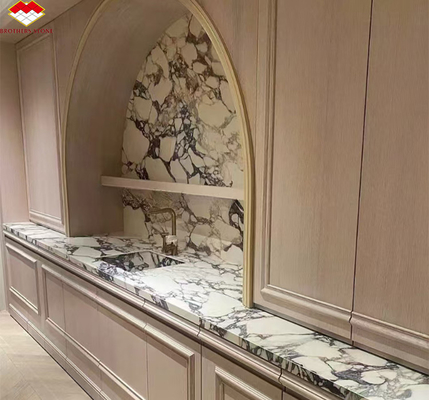 Modern Calacatta Viola Marble Vanity Sink para Big Slab Countertops de cozinha e pia