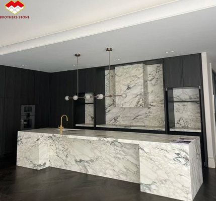 Pedra de mármore Paonazzo polida e bonita para decoração de balcão de cozinha de hotel