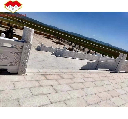 Granito chinês luxo exterior branco granito cortado para tamanho lajes de chamas para pisos escadas