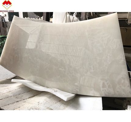 Crie uma villa luxuosa com a nossa placa de ónix branco de mármore polido e translúcido.
