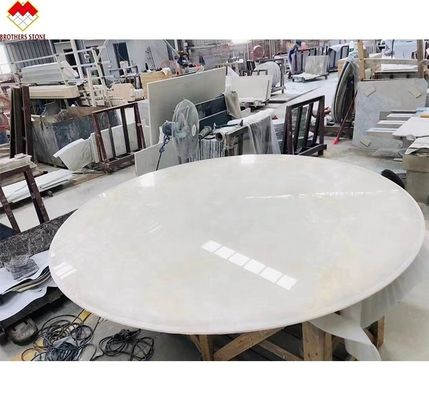 Crie uma villa luxuosa com a nossa placa de ónix branco de mármore polido e translúcido.