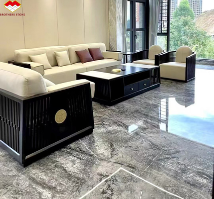 Design Gráfico Pedra Natural Itália Silver Fir Marmore Floor Tile para sala de estar