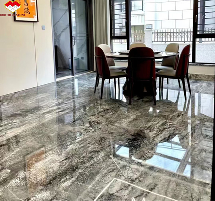 Design Gráfico Pedra Natural Itália Silver Fir Marmore Floor Tile para sala de estar