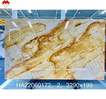 Livro de decoração interior compatível mel amarelo onix lajes de mármore para fundo de parede
