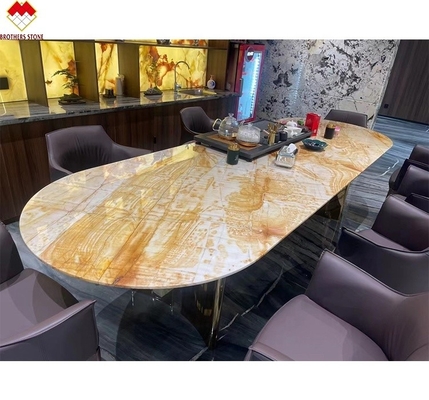 Livro de decoração interior compatível mel amarelo onix lajes de mármore para fundo de parede